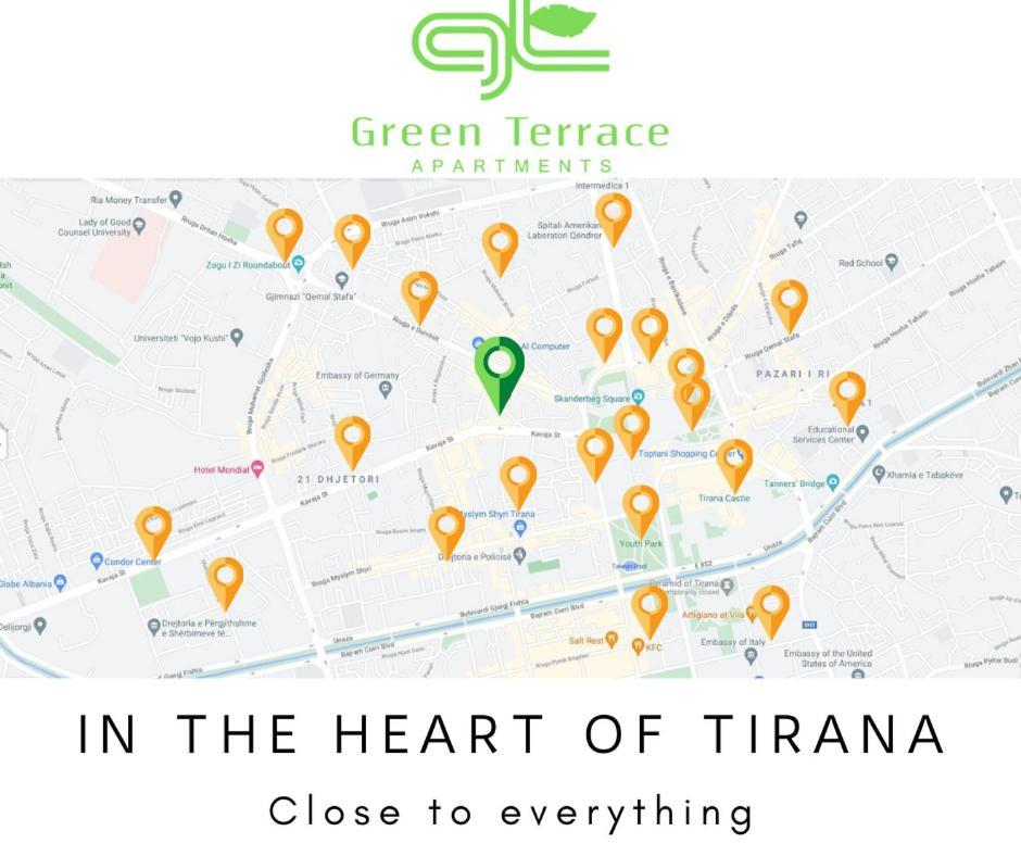 Green Terrace Apartment 4 Тирана Екстер'єр фото